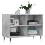 vidaXL Meuble TV gris béton 69 5x30x50 cm bois d'ingénierie
