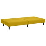 vidaXL Ensemble de canapés 2 Pièces jaune velours