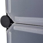 vidaXL Armoire modulaire 14 compartiments Noir et blanc 37x146x180 5cm