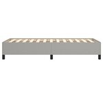 vidaXL Cadre de lit sans matelas gris clair 90x200 cm tissu