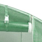 vidaXL Serre avec cadre en acier vert 24 m² 6x4x2 85 m