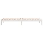 vidaXL Cadre de lit extra long sans matelas 100x210 cm bois massif pin