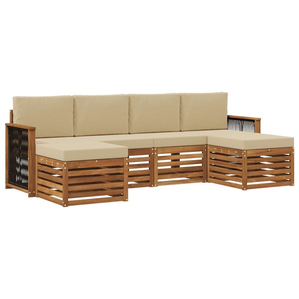 vidaXL Ensemble de canapés d'extérieur 5 pc