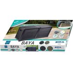 COFFRE JARDIN BAYA - 117 X 54 X 65 CM - Gris anthracite