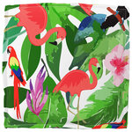 vidaXL Coussins de palette vieXL pour siège 2 Pièces Tropical Jungle 40x40x8 cm - Tissu Oxford