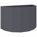 vidaXL Jardinière Anthracite 90 x 45 x 50 cm Acier