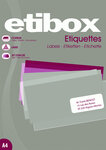 Boite 100f a4 1600 etiquettes cop/las/jet coins arrondis 99 1 x 33 9 mm blanc etibox