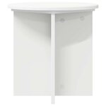 vidaXL Support de Plante 2 pièces Blanc Ø40 x 40 cm Bois d'ingénierie