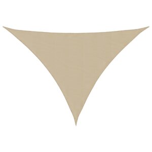 vidaXL Voile de parasol tissu oxford triangulaire 3x4x4 m beige