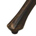 vidaXL Table de jardin Bronze 78x78x72 cm Aluminium coulé