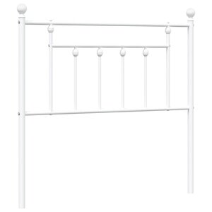 vidaXL Tête de lit de remplacement métal blanc 90 cm