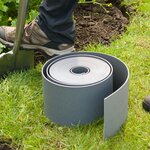 Nature Arête de bordure de jardin 0 15x10 m gris