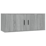 vidaXL Ensemble de meubles TV 5 Pièces Sonoma gris Bois d'ingénierie