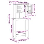 vidaXL Cabinet pour lave-linge VIGO Blanc 72 5 x 27 x 161 cm