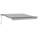 vidaXL Auvent Rétractable Gris clair 300 x 250 cm tissu