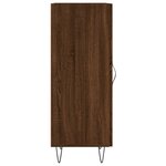 vidaXL Buffet Chêne marron 34 5x34x90 cm Bois d'ingénierie