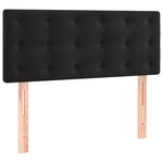 vidaXL Sommier à lattes de lit avec matelas et LED Noir 120x200 cm