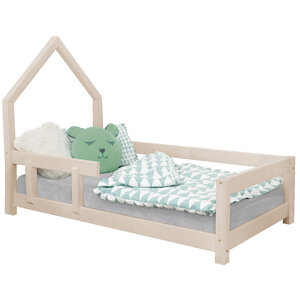 Lit cabane enfant POPPI 80 x 180 beige 2
