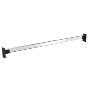 vidaXL Rails de garde-robe télescopiques 2 Pièces Argenté 58-100 cm