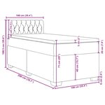 vidaXL Sommier à lattes de lit avec matelas Vert foncé 100x200 cm