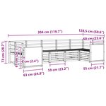 vidaXL Ensemble de canapés d'extérieur 6 pc Naturel