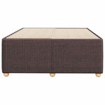 vidaXL Cadre de lit sans matelas marron foncé 120x200 cm tissu