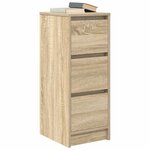 vidaXL Buffet chêne sonoma 29 5x34x76 cm bois d'ingénierie