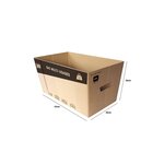 Pack and Move - Lot de 10 caisses en carton - 53 x 30 x 26 cm - Transport  déménagement  stockage