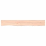 vidaXL Étagère murale 80x10x2 cm bois de chêne massif non traité