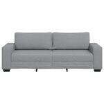 vidaXL Canapé à 3 places gris clair 220x77x82 cm tissu
