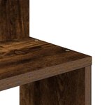 vidaXL Étagère d'angle murale chêne fumé bois d'ingénierie