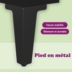 vidaXL Table basse noir 60x60x30 cm bois d'ingénierie