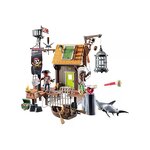 PLAYMOBIL 71792 - Pirates Port de pirates avec repaire  prisons et canon
