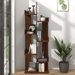 vidaXL Bibliothèque 48x25 5x140 cm Chêne marron Bois d'ingénierie