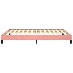 vidaXL Cadre de lit sans matelas rose 140x200 cm velours