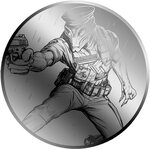 Pièce de monnaie en Platine 12 Dollars g 0.031 (1/1000 oz) Millésime 2026 Alien First Responders POLICE (PRÉCOMMANDE)