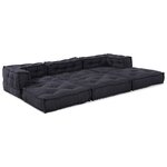 vidaXL Unité de canapé modulaire 3 Pièces Anthracite Tissu