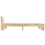 vidaXL Cadre de lit sans matelas bois de pin massif 90x200 cm