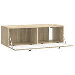 vidaXL Meuble TV mural Chêne Sonoma 98 x 41 x 30 cm Bois d'ingénierie