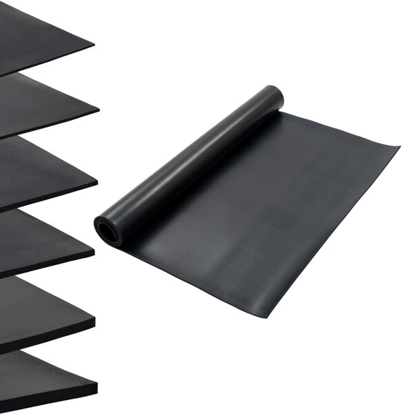 vidaXL Tapis en caoutchouc antidérapant 1 2x2 m 6 mm Lisse