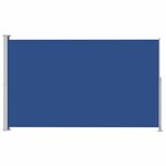 vidaXL Auvent latéral rétractable de patio 220x300 cm Bleu