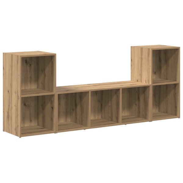 vidaXL Ensemble de meubles TV 3 Pièces Marron 107 x 35 x 37 cm