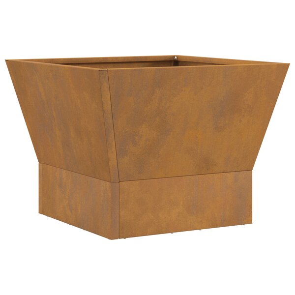 vidaXL Foyer Carré 40x40x30 cm en Acier Vieilli