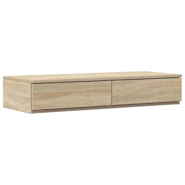vidaXL Tiroirs de lit avec tiroir Chêne sonoma 75 x 36.5 x 16.5 cm