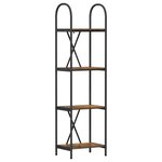 vidaXL Étagère Chêne fumé 40 x 30 x 146 cm Bois d'ingénierie