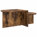 vidaXL Table basse Chêne fumé 100 x 50 x 40 cm Bois d'ingénierie