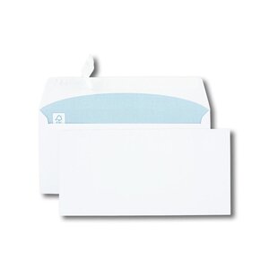 Boîte de 500 enveloppes blanches c6/c5 114x229 80 g/m² bande de protection gpv