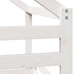 vidaXL Lit haut sans matelas blanc 80x200 cm bois de pin massif