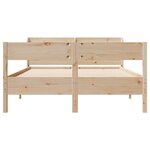 vidaXL Cadre de lit sans matelas 140x190 cm bois de pin massif