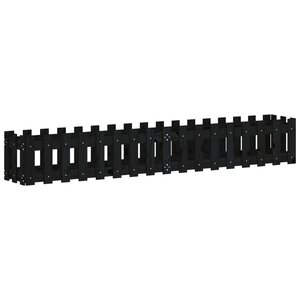 vidaXL Lit surélevé de jardin design de clôture 200x30x30cm pin massif